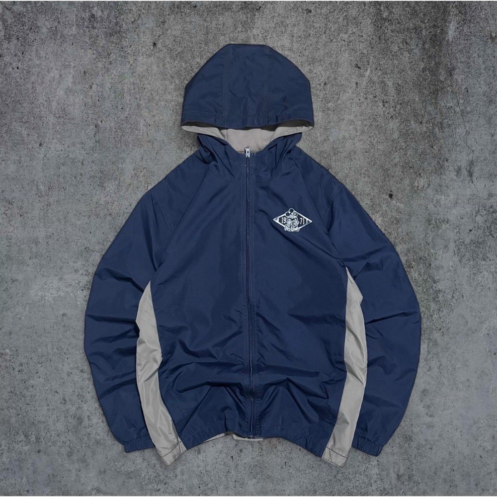 Disney Parks Navy Windbreaker Jacket Size Small